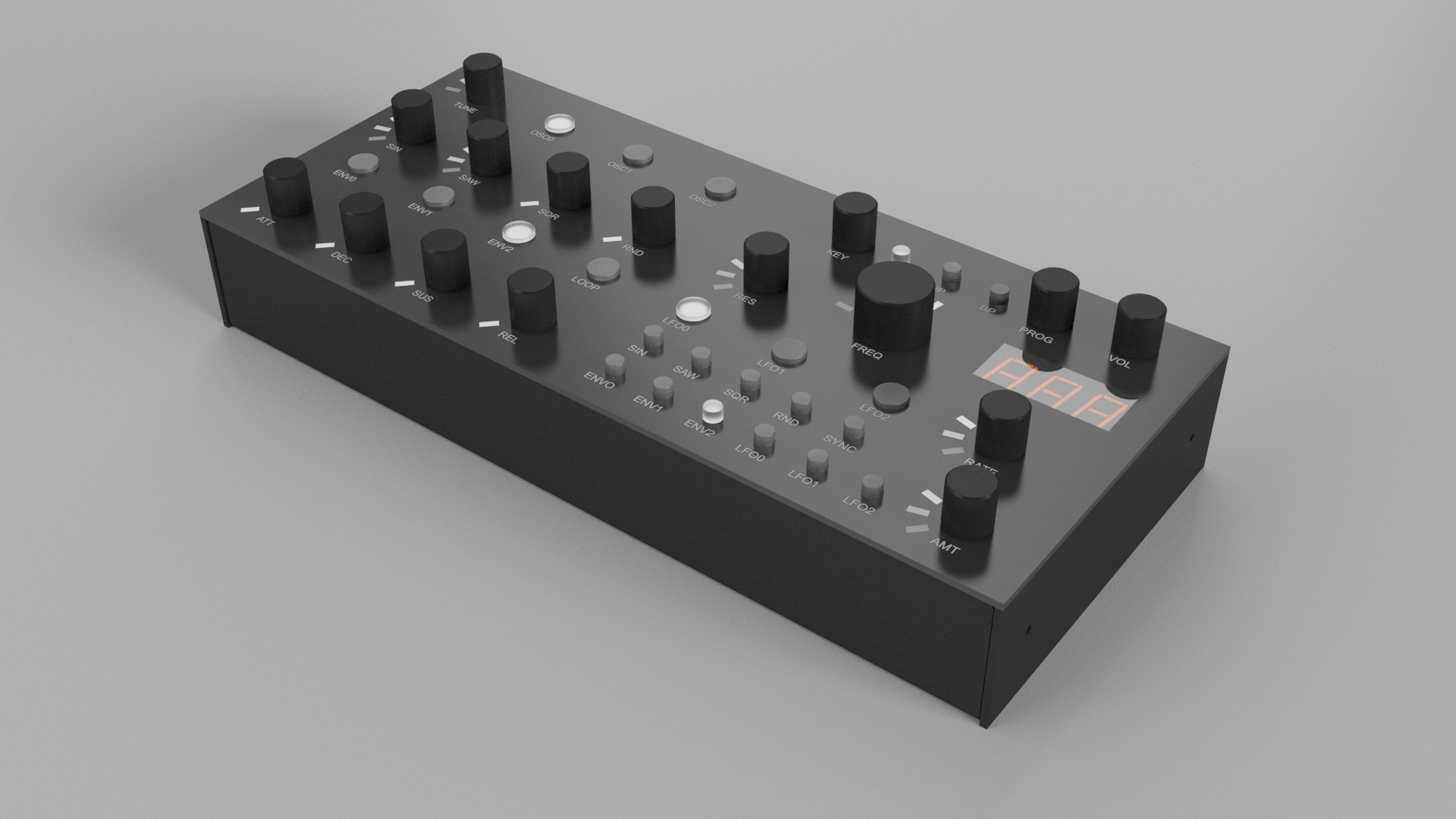 Bassline Junkie — view showing envelope and filter section